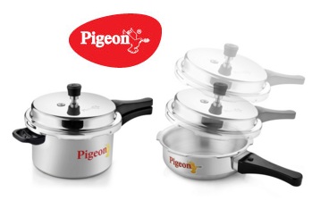 India Desire : Buy Pigeon Pressure Cooker 5 Ltr & 3.5 Ltr Pressure Pan Combo At Rs 1299 From Snapdeal